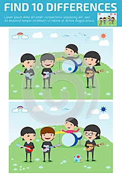 Find differences,Game for kids ,find differences,Brain games, children game,