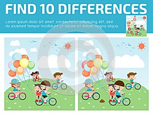 Find differences,Game for kids ,find differences,Brain games, children game,