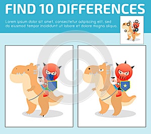 Find differences,Game for kids ,find differences,Brain games, children game, Educational Game for Preschool Children, Vector Illus