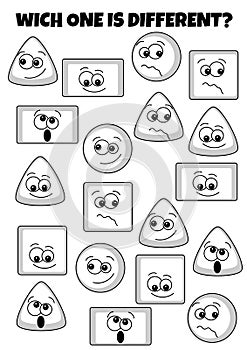 Find the Differences Geometric shape game