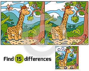 Find differences (giraffe)