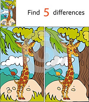 Find differences giraffe