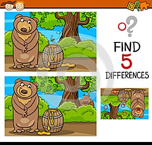 Find differences task for kids