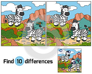 Find differences (zebra)