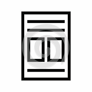 Find in Document icon vector