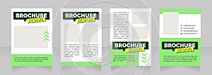 Find job with attractive salary blank brochure design