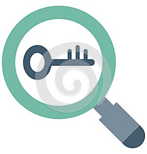 Find keywords Vector Icon Isolated Vector icon which can easily modify or edit