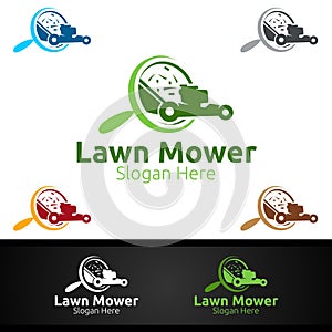 Find Lawn Mower Logo for Lawn Mowing Gardener Design
