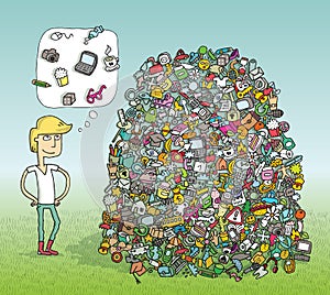 Find Objects Visual Game. Solution in hidden layer!