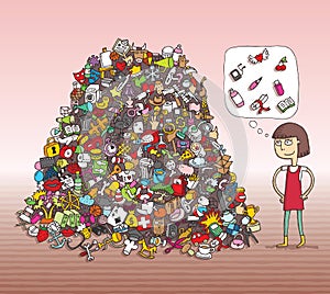 Find Objects Visual Game. Solution in hidden layer!