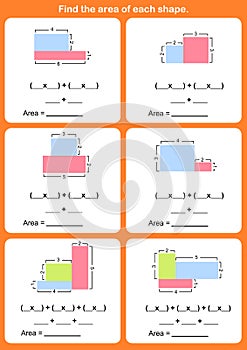 Find the perimeter of each shape -  measurement of space inside an object