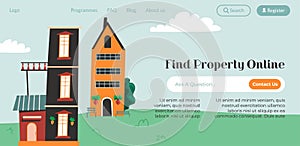 Find property online, real estate agency website