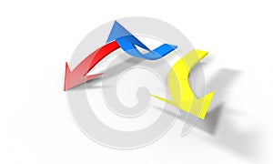 Find the right path 3d render