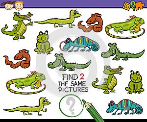 Find same picture game cartoon