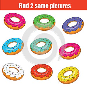 Find the same pictures children educational game