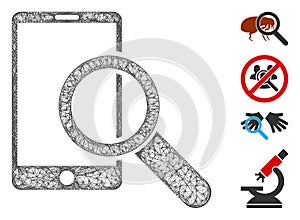 Find Smartphone Web Vector Mesh Illustration