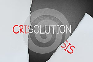 Find solution for crisis