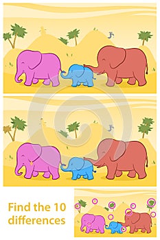 Find the ten differences between two illustrations