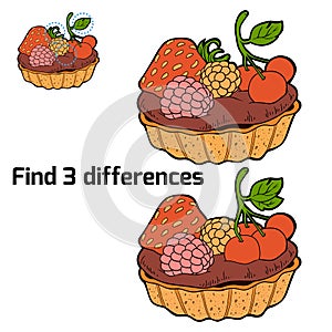 Find three differences (cake)