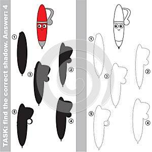 Find true correct shadow, the educational kid game.