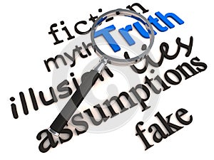 Find truth over lies and myth photo