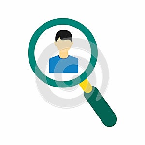 Find User icon vector image.