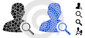 Find User Composition Icon of Round Dots