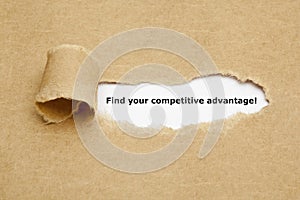 Find your competitive advantage