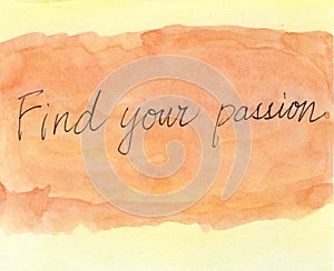 Find your passion photo