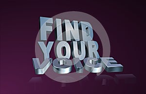 Find your voice