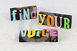 Find your voice share music speak up communication leadership