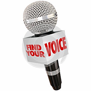 Find Your Voice Share Opinion Microphone