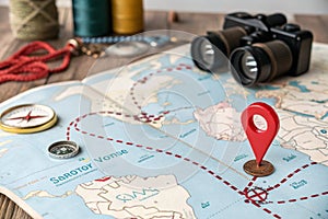 Find your way with a map and location pin