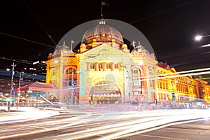 Finders Street Station in Melbourne, Australia