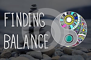 Finding Balance Yin-yang Wellbeing Concept