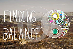 Finding Balance Yin-yang Wellbeing Concept