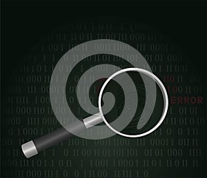 Finding hacker concept