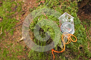 Finding the right position in the forest with a kompass