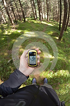 Finding the right position in the forest via gps
