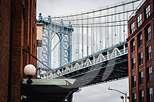 Fine Art Photography of Manhattan bridge in Dumbo Brooklyn NYC