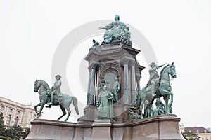 Fine Arts Museum and Maria Theresien Monument at Maria-Theresa-Square, Vienna Austria