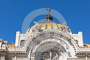 Fine Arts Palace - Palacio de Bellas Artes cultural center in Mexico City, Mexico