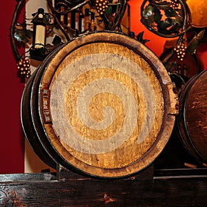 Fine Big Wine Wooden Barrel