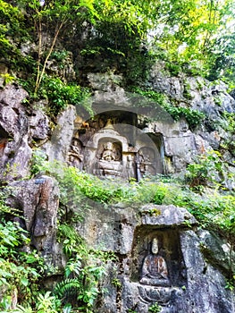 Fine buddhist stone carvings
