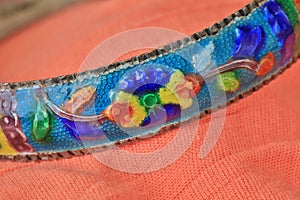 Fine cloisonne bracelet background