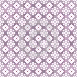 Fine Contour Outline Geometric Vector Seamless Texture Pattern.Stylish Fabric Fashion Interior Decorative Mosaic Background