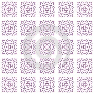 Fine Contour Outline Shape Square Geometric Seamless Texture Pattern.Stylish Fabric Fashion Interior Decorative Mosaic Background