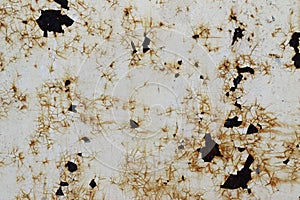 Fine cracks in the paint