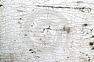 Fine cracks in the paint