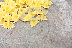 Fine farfalle noodles